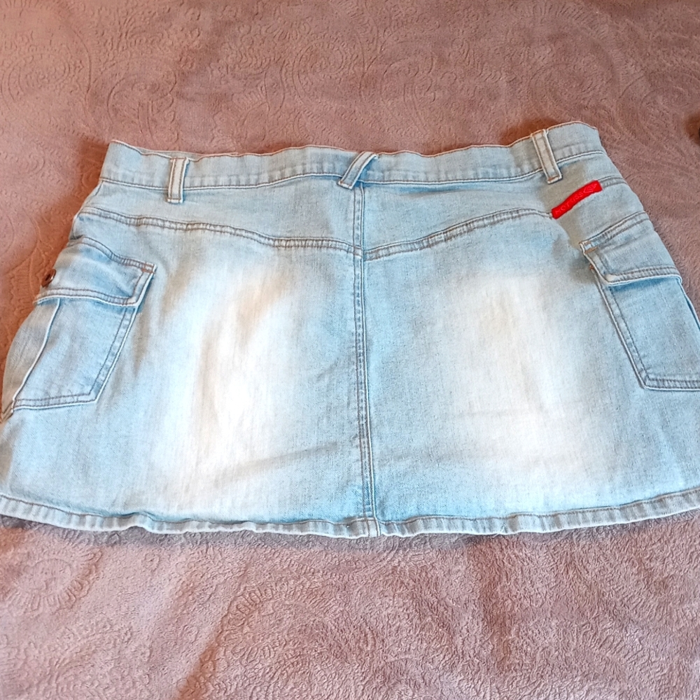 Hot Kiss Denim Mini Skirt - Picture 2 of 4